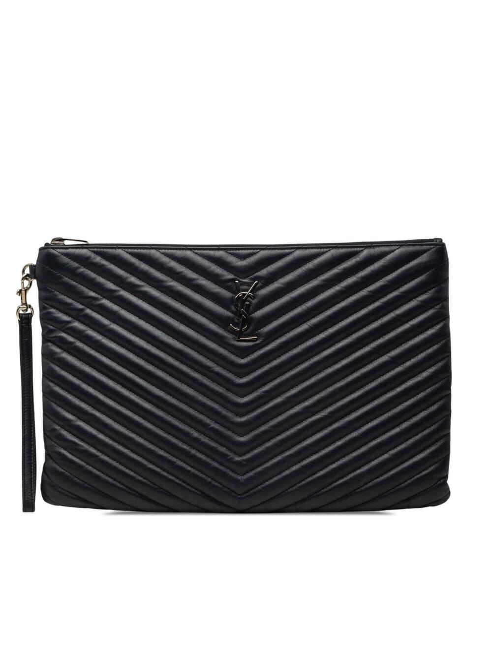 Saint Laurent Leather Chevron Document #361669S64B